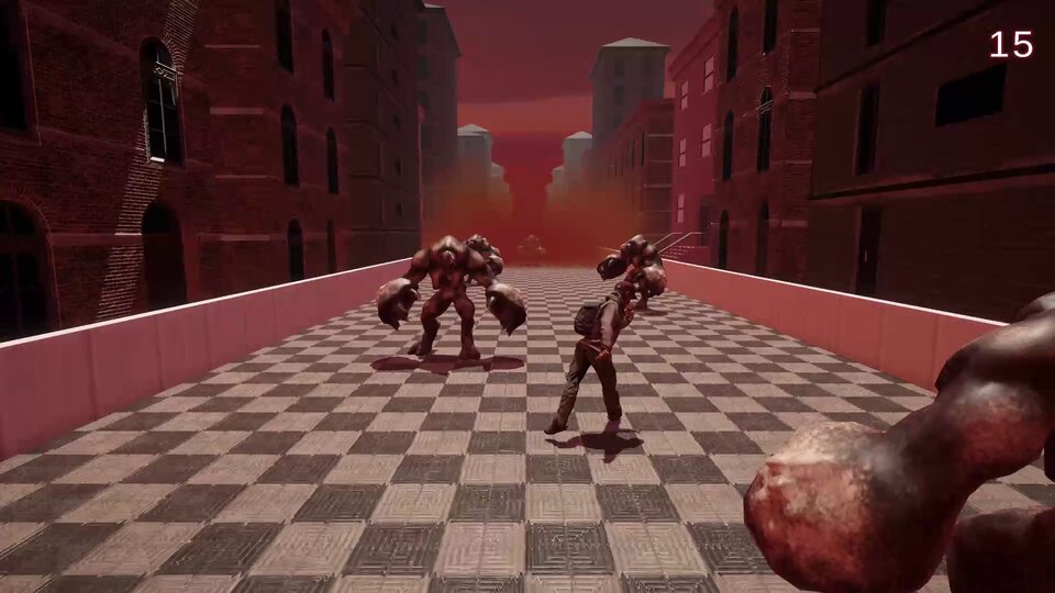 MutantMonsters! gameplay — running through a 3D infinite runner while dodging monsters
